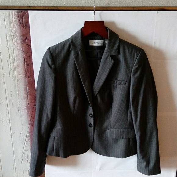 Calvin Klein Jackets & Blazers - Calvin Klein Gray Blazers Size 12